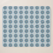 Blauwe Madelief Sherpa Deken (Voorkant (horizontaal))