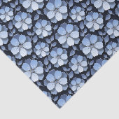 Blauwe Madelief  Tissuepapier (Detail)