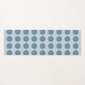 Blauwe Madelief Yogamat (Voorkant (horizontaal))