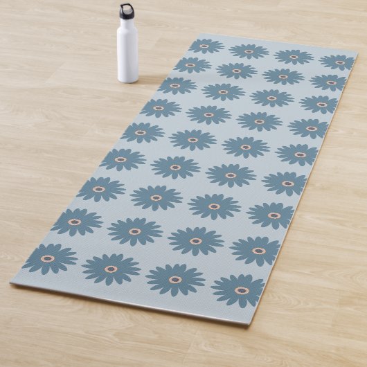 Blauwe Madelief Yogamat (In situ)