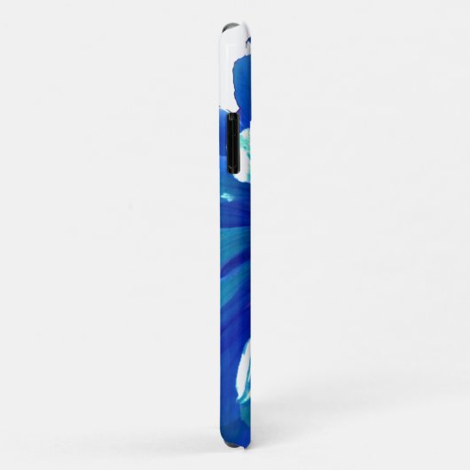 Blauwe madeliefje blauw bloemenzonnebloem foto Case-Mate iPhone case (Achterkant/rechts)