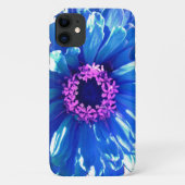 Blauwe madeliefje blauw bloemenzonnebloem foto Case-Mate iPhone case (Achterkant)
