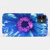 Blauwe madeliefje blauw bloemenzonnebloem foto Case-Mate iPhone case (Achterkant (horizontaal))
