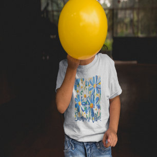 Blauwe Madeliefje T-shirt