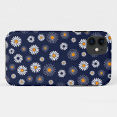 Blauwe madeliefjes bloemenachtergrond Case-Mate iPhone case (Achterkant (horizontaal))