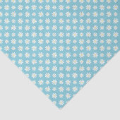 Blauwe madeliefjes bloemmotief tissuepapier (Detail)