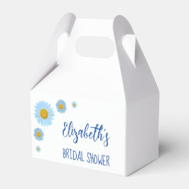 Blauwe Madeliefjes Bloemrijke Bruidsdouche Bedankdoosjes