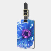 Blauwe maffia bagagelabel (Voorkant verticaal)