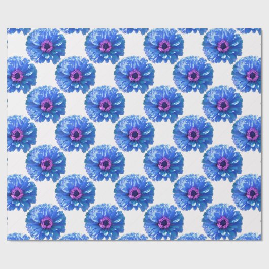 Blauwe maffia cadeaupapier (Vlak)