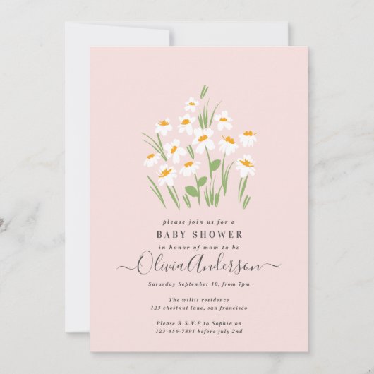 Blauwe maffia, elegant mooi baby shower kaart (Voorkant)