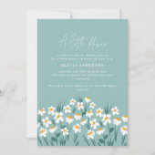 Blauwe maffia, elegant mooi baby shower kaart (Voorkant)