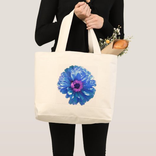 Blauwe maffia grote tote bag (Voorkant (product))