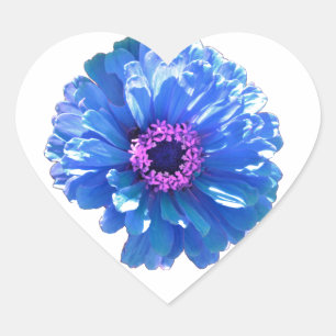 Blauwe maffia hart sticker