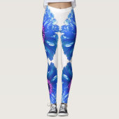 Blauwe maffia leggings (Voorkant)