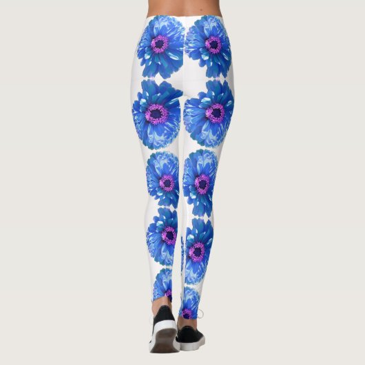 Blauwe maffia leggings (Achterkant)