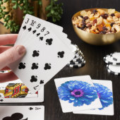 Blauwe maffia pokerkaarten (Insitu)