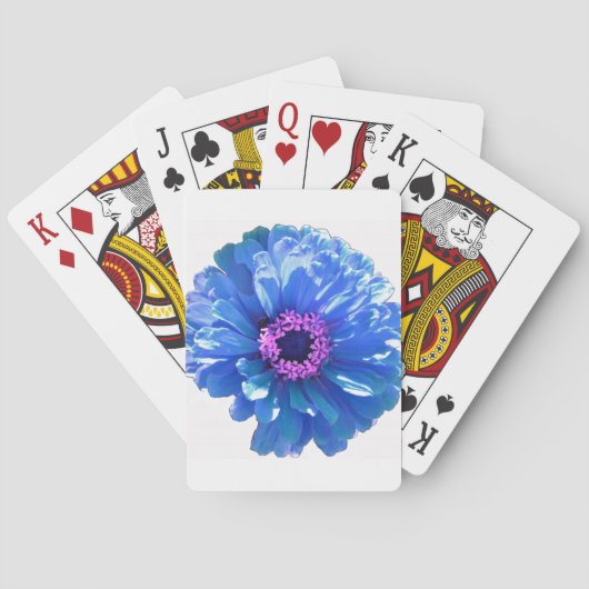 Blauwe maffia pokerkaarten (Achterkant)