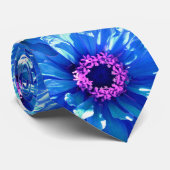 Blauwe maffia stropdas (Opgerold)