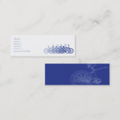Blauwe Magere Fiets - Mini Visitekaartje (Voorkant / Achterkant)