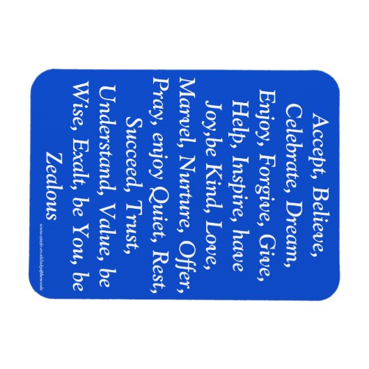 Blauwe magneet (Horizontaal)