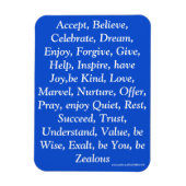 Blauwe magneet (Verticaal)