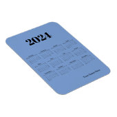Blauwe magnetische kaart voor 2024 kalender magneet (Rechterzijde)