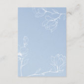 Blauwe Magnolia Informatiekaartje (Achterkant)