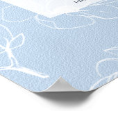 Blauwe Magnolia Zitplaatsen Poster (Hoek)