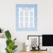 Blauwe Magnolia Zitplaatsen Poster (Thuiskantoor)