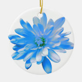 Blauwe mais, zink, zonnebloem keramisch ornament (Voorkant)
