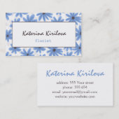 Blauwe maissoorten visitekaartje (Voorkant / Achterkant)