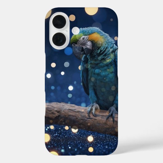 Blauwe Majesteit: de blauwe ara op dromerige blauw Case-Mate iPhone Case (Achterkant)