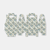 Blauwe Majesteit Elegant Blauw Goud Kerstmispracht Bedankdoosjes (Uitgevouwen)