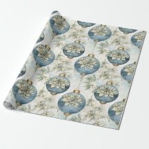 Blauwe Majesteit Elegant Blauw Goud Kerstmispracht