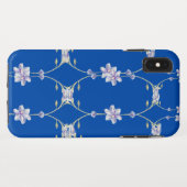 Blauwe majesteit elegante bloementelefoon Case (Achterkant (horizontaal))
