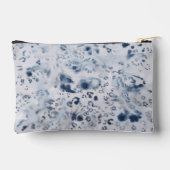 Blauwe make-up cosmetische tas luipaard patroon ch (Achterkant)