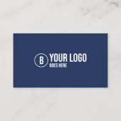 Blauwe makelaar in onroerend goed eigenschappen Ve Visitekaartje (Achterkant)