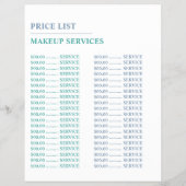 Blauwe, Makeup-artiest Adverteren Flyer (Achterkant)