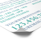 Blauwe, Makeup-artiest Adverteren Poster (Hoek)