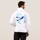 Blauwe Malediven Hoodie (Achterkant volledig)