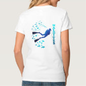 Blauwe Malediven T-shirt (Achterkant)