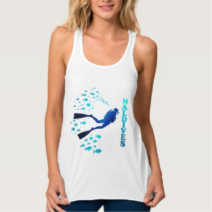 Blauwe Malediven Tanktop