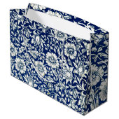 Blauwe Mallow, beroemd Wiliam Morris patroon, Groot Cadeauzakje (Achterkant Gekanteld)