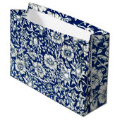 Blauwe Mallow, beroemd Wiliam Morris patroon, Groot Cadeauzakje (Voorkant Gekanteld)