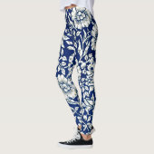 Blauwe Mallow,  Leggings met florale bloeding (Links)