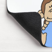 Blauwe mama en papa's aap muismat (Hoek)