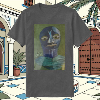 Blauwe Man Die Beslist T-shirt
