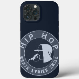 Blauwe man in Hoodie Rapping op de Mic Case-Mate iPhone Case