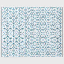 Blauwe mandala geometrie