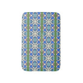 blauwe mandala harst horizontale lijnen Thunder_Co Badmat (Voorkant Verticaal)